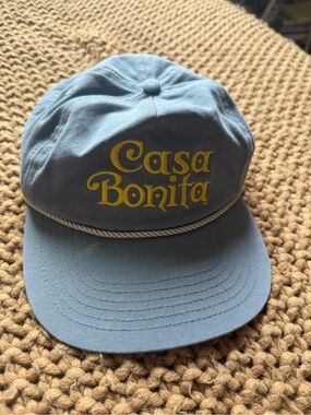 Casa Bonita Colorado Light Blue Snap Back Hat 100% cotton